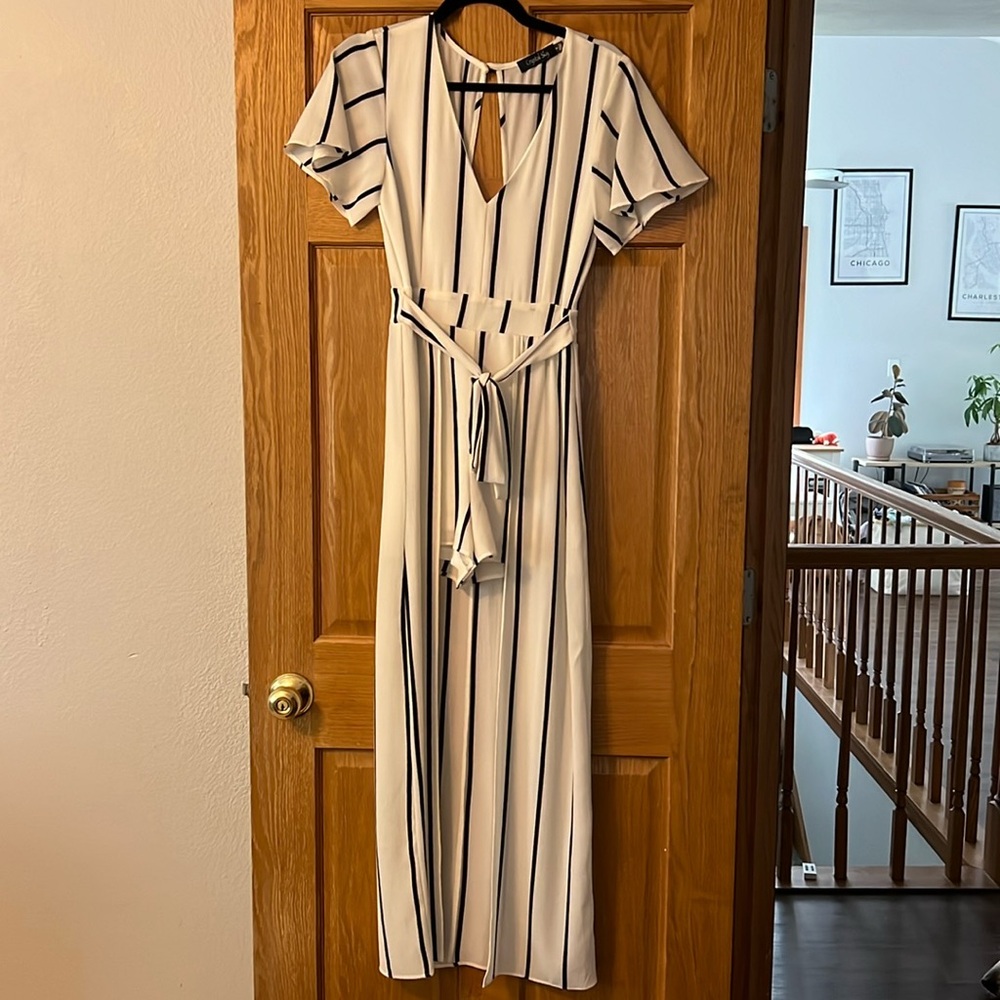 White Romper with Train